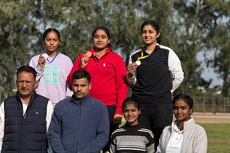 PUP ATHLETIC MEET 2024-2025 WOMEN’S HAMMER AND DISCUS THROW: SEHAJPREET KAUR GOT BRONZE MEDALS