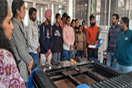 Hands-on-training on laser cutting at IIT, Ropar